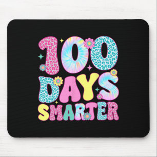 Happy 100th Day Of School Tie Dye Rainbow 100 Days Mouse Mat