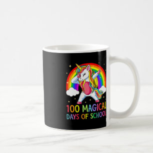 Happy 100th Day Of School Unicorn 100 Magical Days Coffee Mug