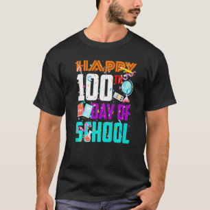 Happy 100th Days Of School 100 Days Teachers Boys T-Shirt