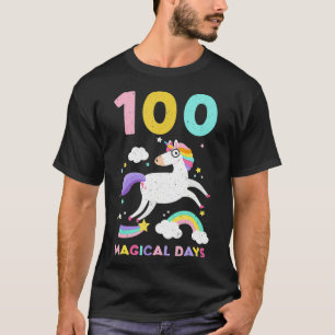 Happy 100th Magical Day Of School Unicorn Teacher T-Shirt