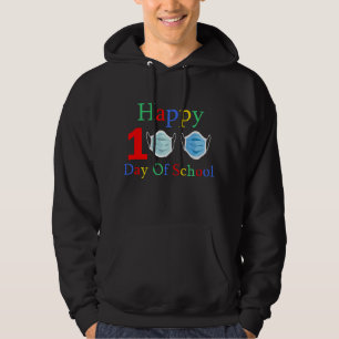 Happy 100th mask day of School Funny 100th day of Hoodie