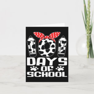 Happy 101 Days School Cute Dog 100 Days Smarter St Card