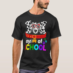 Happy 101 Days School Cute Dog 100 Days Smarter St T-Shirt