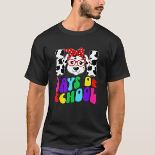 Happy 101 Days School Cute Dog 100 Days Smarter St T-Shirt