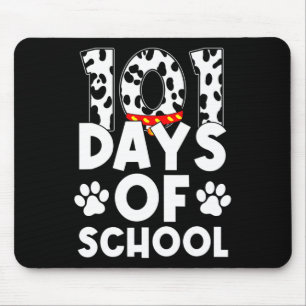 Happy 101 Days School Dog Lover Student Or Teacher Mouse Mat