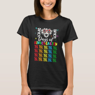 Happy 101 Days School Kindergarten Cute Dog 100 Da T-Shirt
