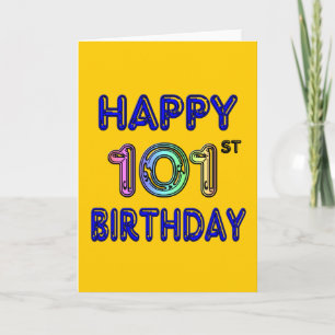 Happy 101st Birthday Card