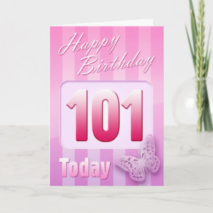 Happy 101st Birthday Grand Mother Great-Aunt Mum Card
