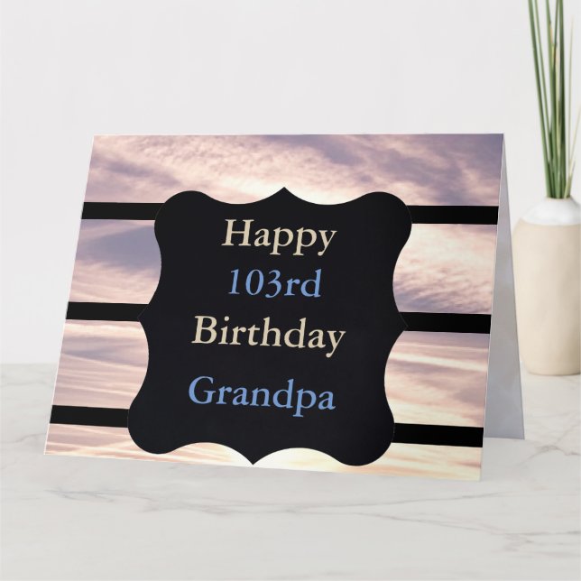 Happy 103rd Birthday Grandad Card (Front)