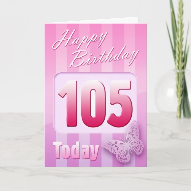 Happy 105th Birthday Grand Mother Great-Aunt Mum Card (Front)