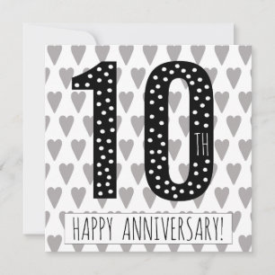 Happy 10th Anniversary! - Greeting Card