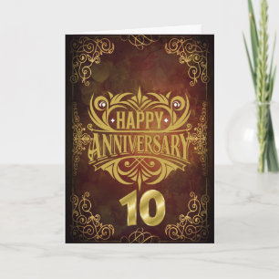 Happy 10th Anniversary Invitation