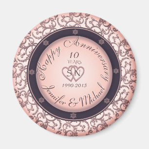 Happy 10th Anniversary Magnet