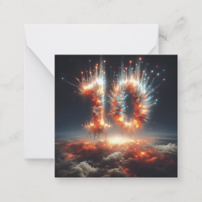 Happy 10th B-Day Greeting Card (Front)