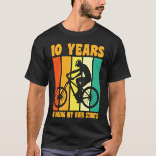 Happy 10th Birthday 10 Year Old Cycling Biking 10t T-Shirt
