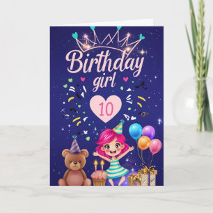 Happy 10th Birthday Card