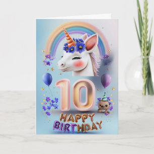 Happy 10th Birthday Card