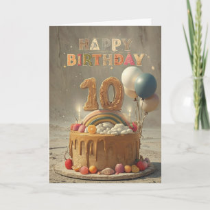 Happy 10th Birthday Card