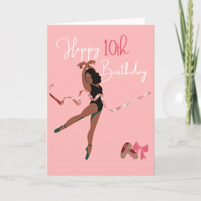Happy 10th Birthday Girl Card (Front)