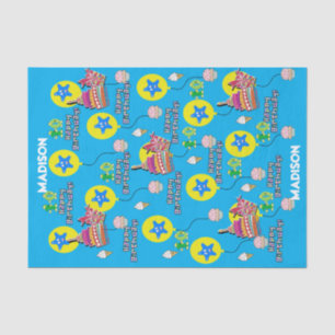 Happy 10th Birthday Tissue Paper #10 Blue