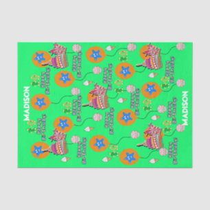 Happy 10th Birthday Tissue Paper #10  Green