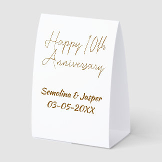 happy 10thanniversary gol name retro simple modern