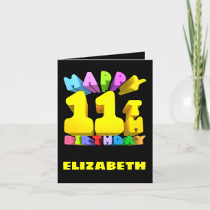 Happy 11th Birthday Card
