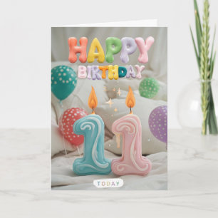 Happy 11th Birthday Card 
