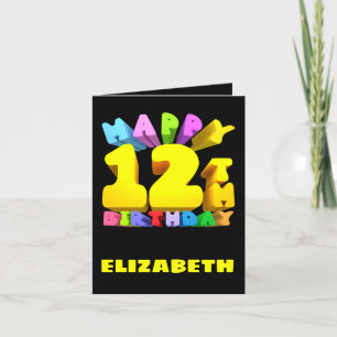Happy 12th Birthday Card
