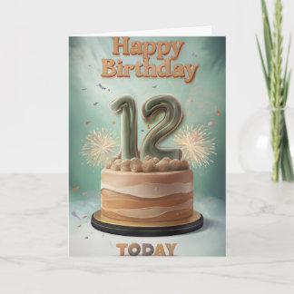 Happy 12th Birthday Card