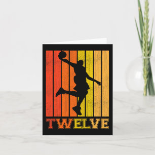 Happy 12th Birthday Decorations For Boys Basketbal Card