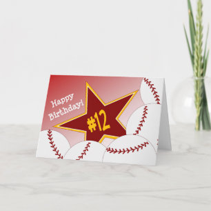 Happy 12th Birthday, Softball Star! Card