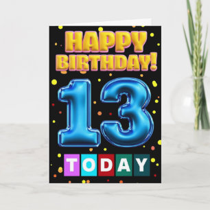 Happy 13th Birthday Card