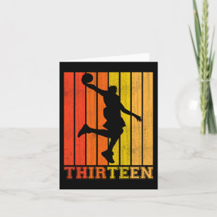 Happy 13th Birthday Decorations For Boys Basketbal Card