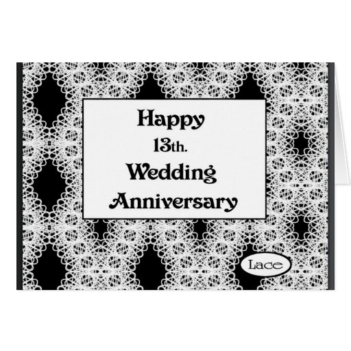 13th Wedding Anniversary Cards, 13th Wedding Anniversary Card Templates ...