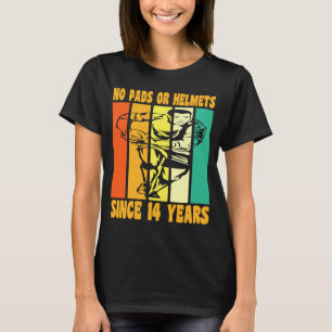 Happy 14 Birthday 14 Year Old Vintage Rugby 14th B T-Shirt
