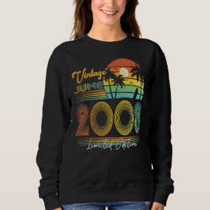 Happy 14th Birthday 14 Years Old Vintage June 2008 Sweatshirt