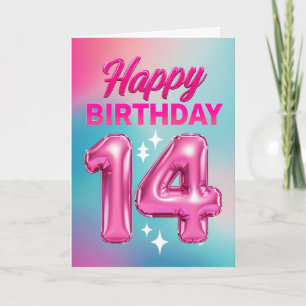 Happy 14th Birthday Card