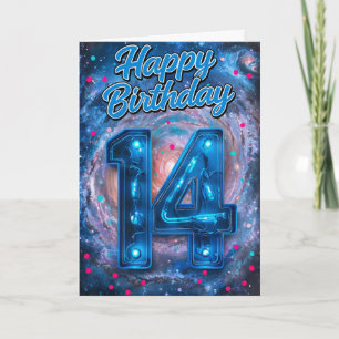 Happy 14th Birthday Card