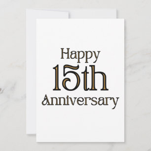 Happy 15th Anniversary Invitation