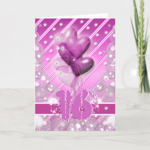 Happy 16th birthday balloons bright card