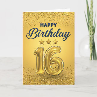 Happy 16th Birthday Card