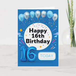 Happy 16th Birthday Card
