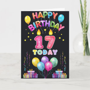 Happy 17th Birthday Card