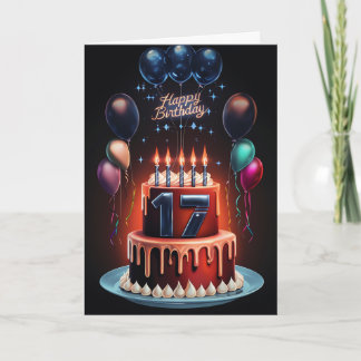Happy 17th Birthday Card