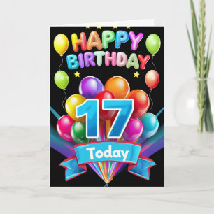 Happy 17th Birthday Card