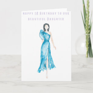 Happy 18 Birthday To Our Beautiful Daughter Card