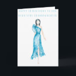 Happy 18  Birthday to our granddaughter Card<br><div class="desc">A beautifully hand drawn stinking blue dress dress, mark your daughters mile stone 18th birthdays with this card that will become a keepsake and a sweet memory, for your sister as well become a keepsake and s loving memory remember. Not exactly what exactly what you are looking for why not...</div>