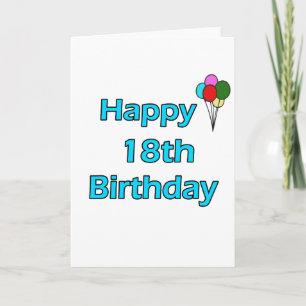 Happy 18th Birthday Card