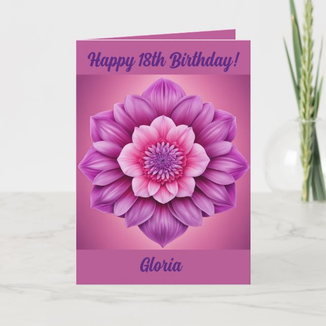 Happy 18th Birthday Card (Front)